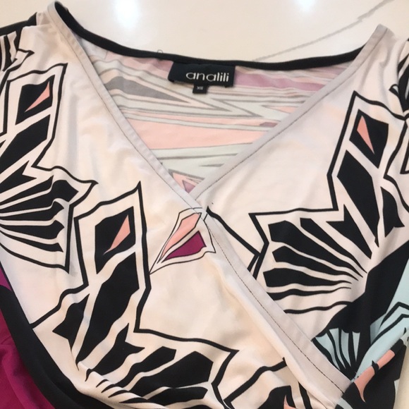 Authentic Analili Colorful Abstract Print Dress. Size XS. - Picture 7 of 7